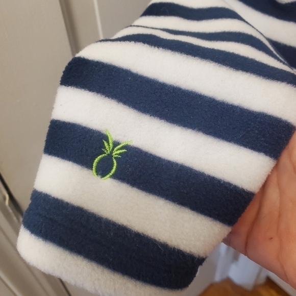 Dudley Stephens Navy & White Striped Pullover Fleece Size Small, Naut… - Picture 4 of 13